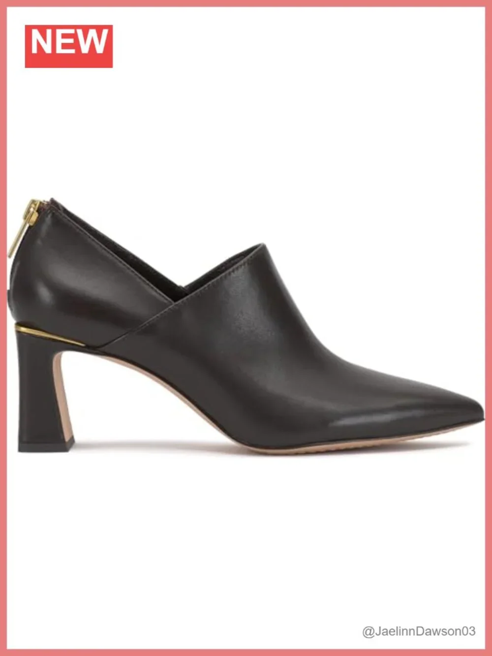 Vince Camuto Leather Block Heel Pumps